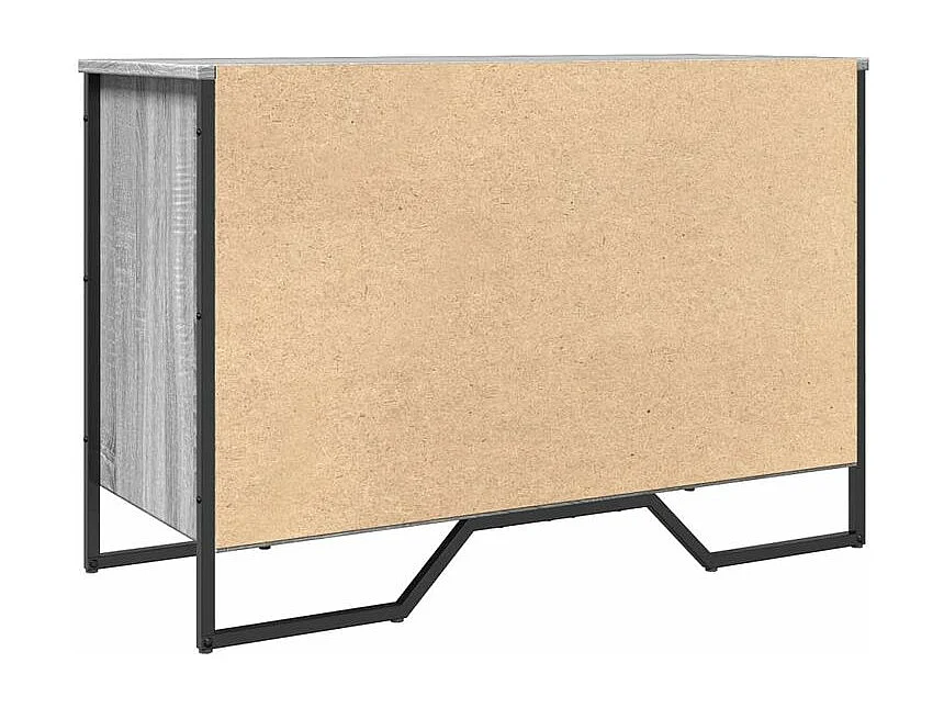 Armoire à chaussures sonoma gris 90x38x61,5 bois d'ingénierie