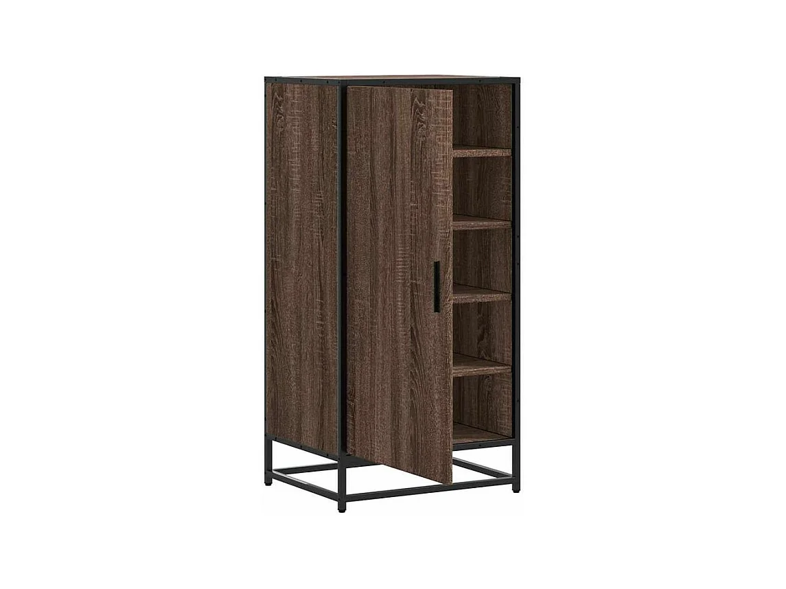 Étagère à chaussures chêne marron 48x38x97,5 bois ingénierie