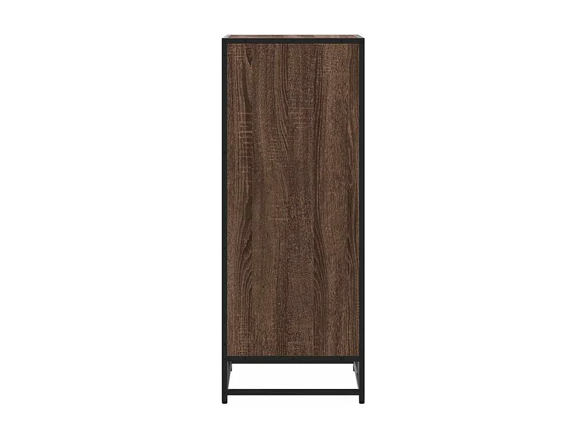 Étagère à chaussures chêne marron 48x38x97,5 bois ingénierie