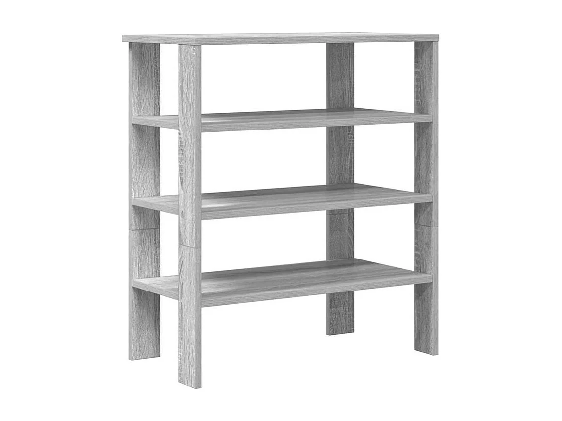 Étagère à chaussures sonoma gris 61x32x70 bois d'ingénierie