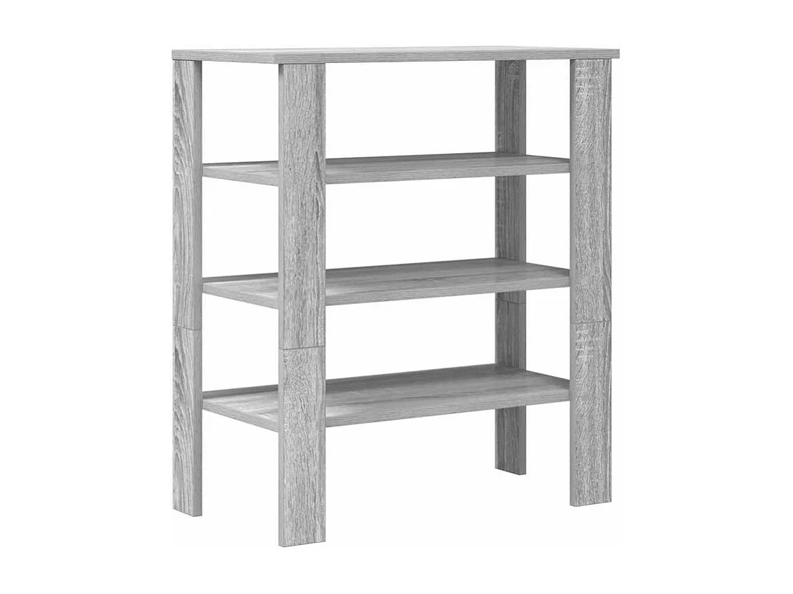 Étagère à chaussures sonoma gris 61x32x70 bois d'ingénierie