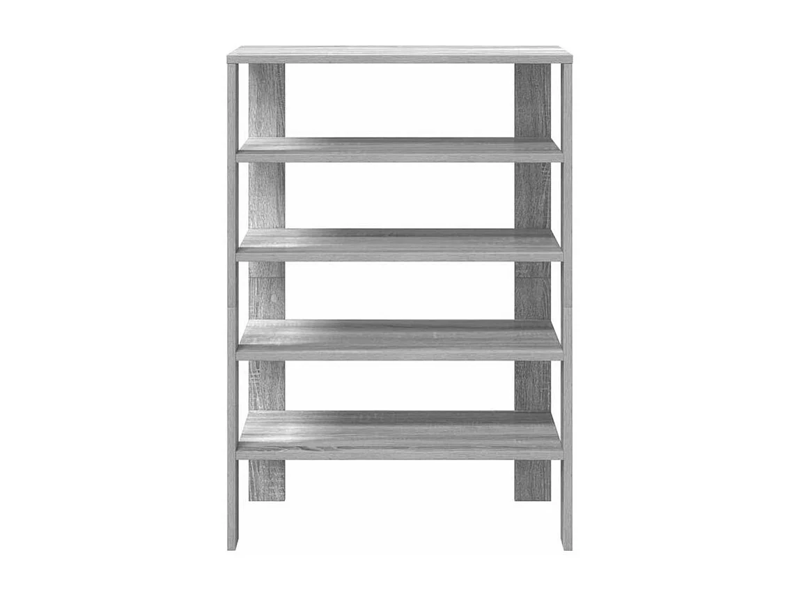 Étagère à chaussures sonoma gris 61x32x87,5 bois ingénierie