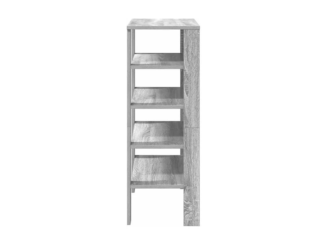 Étagère à chaussures sonoma gris 61x32x87,5 bois ingénierie