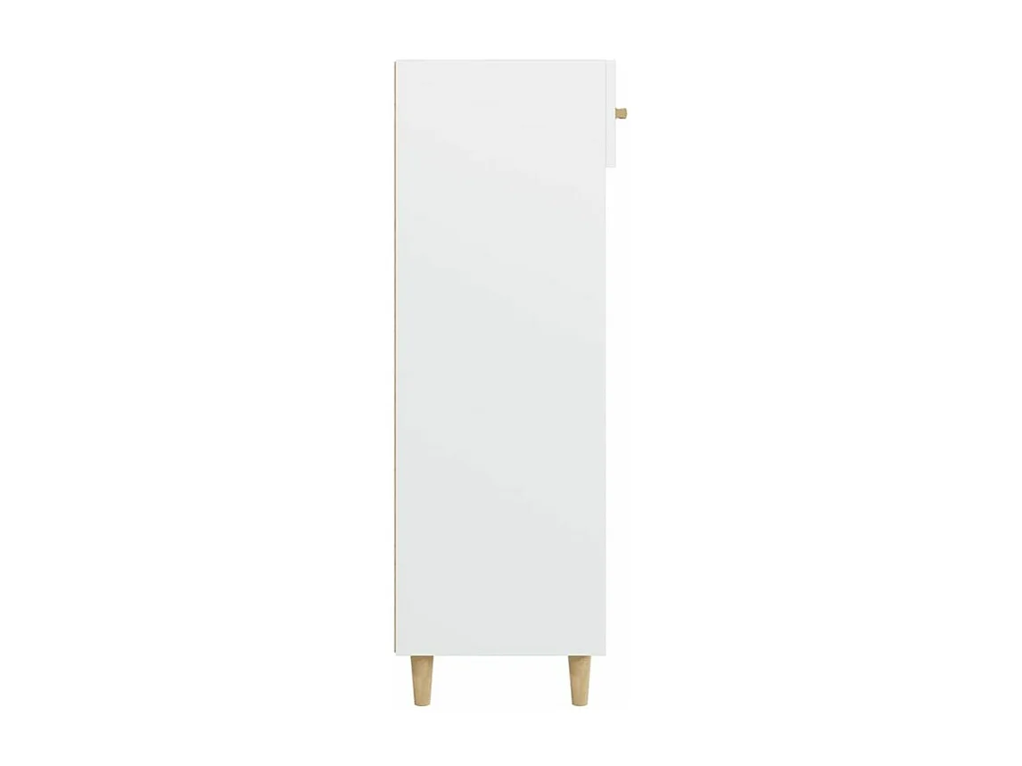 Armoire à chaussures Blanc 60x35x105 Bois d'ingénierie