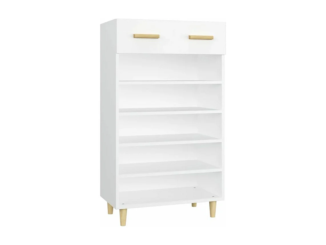 Armoire à chaussures Blanc 60x35x105 Bois d'ingénierie
