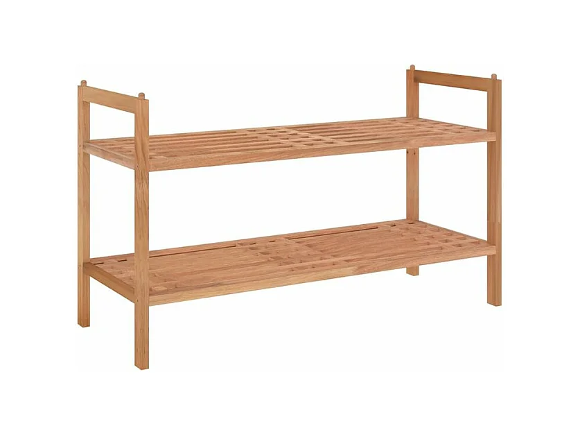 Meuble à chaussures 69x27x41 Bois massif de noyer
