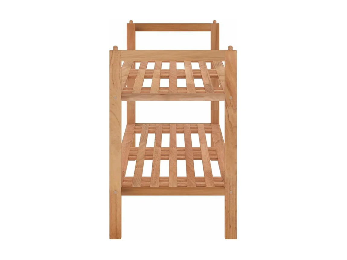 Meuble à chaussures 69x27x41 Bois massif de noyer