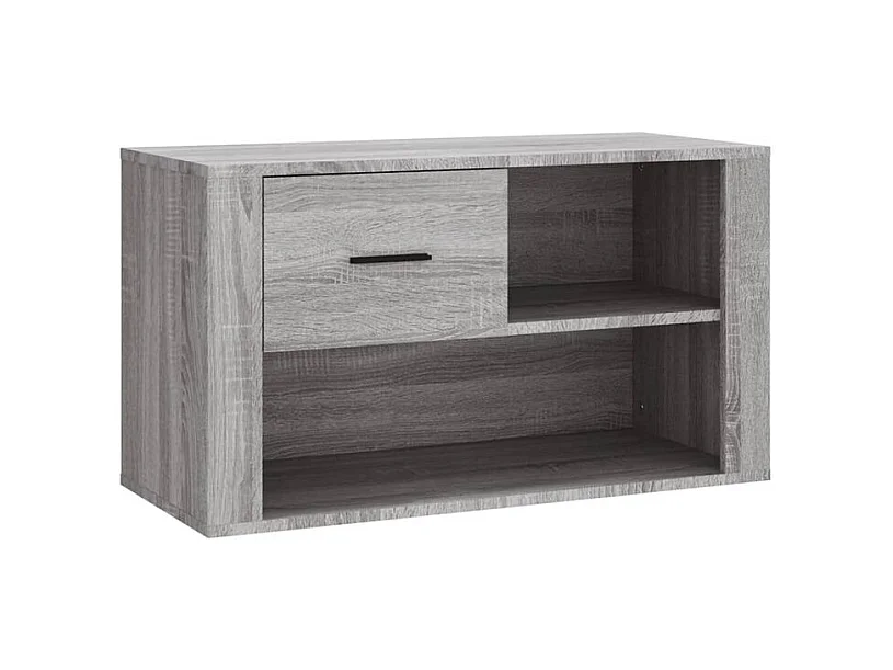 Armoire à chaussures Sonoma gris 80x35x45 Bois d'ingénierie