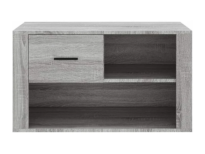 Armoire à chaussures Sonoma gris 80x35x45 Bois d'ingénierie