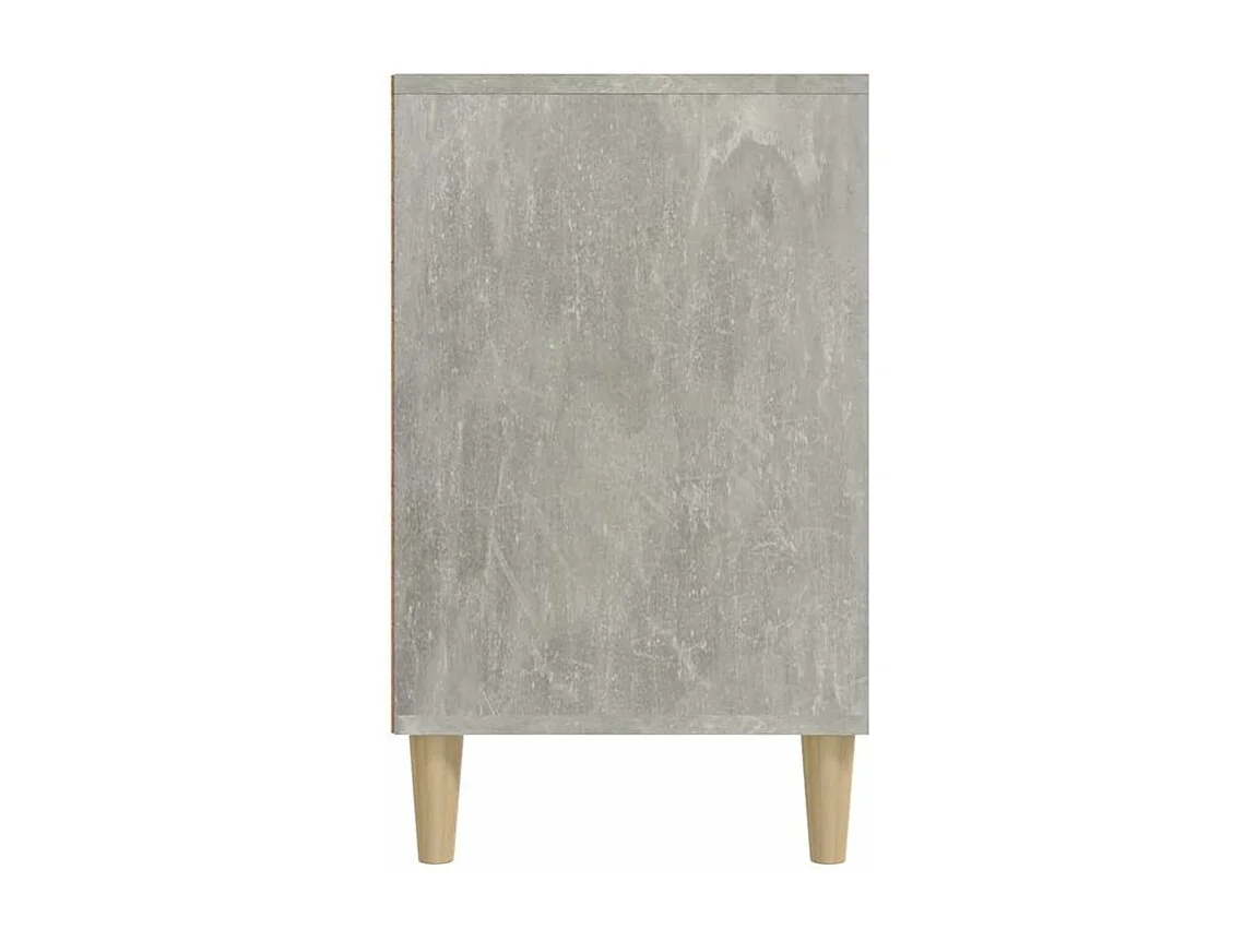 Armoire à chaussures Gris béton 102x36x60 Bois d'ingénierie