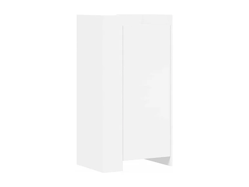 Armoire à chaussures en bois Lika L52xP37.5xH100 - Compacte et moderne-Couleur Blanc