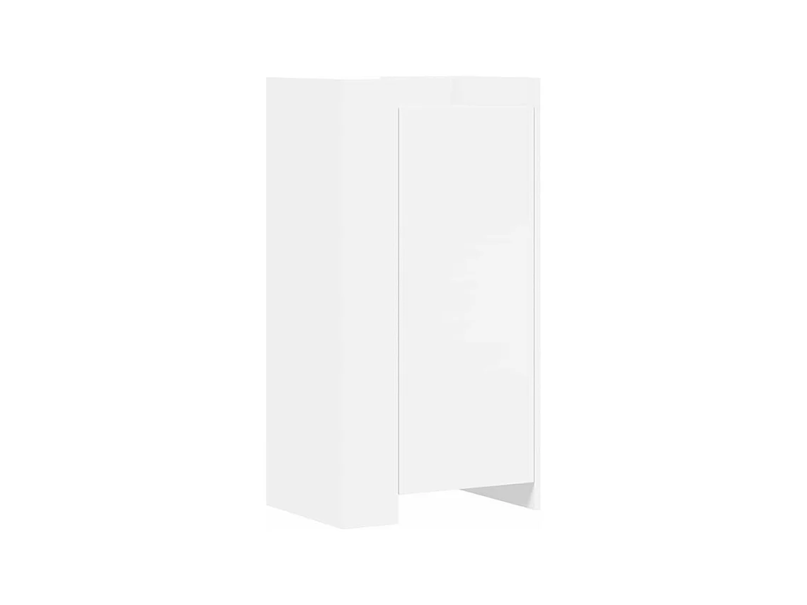 Armoire à chaussures en bois Lika L52xP37.5xH100 - Compacte et moderne-Couleur Blanc