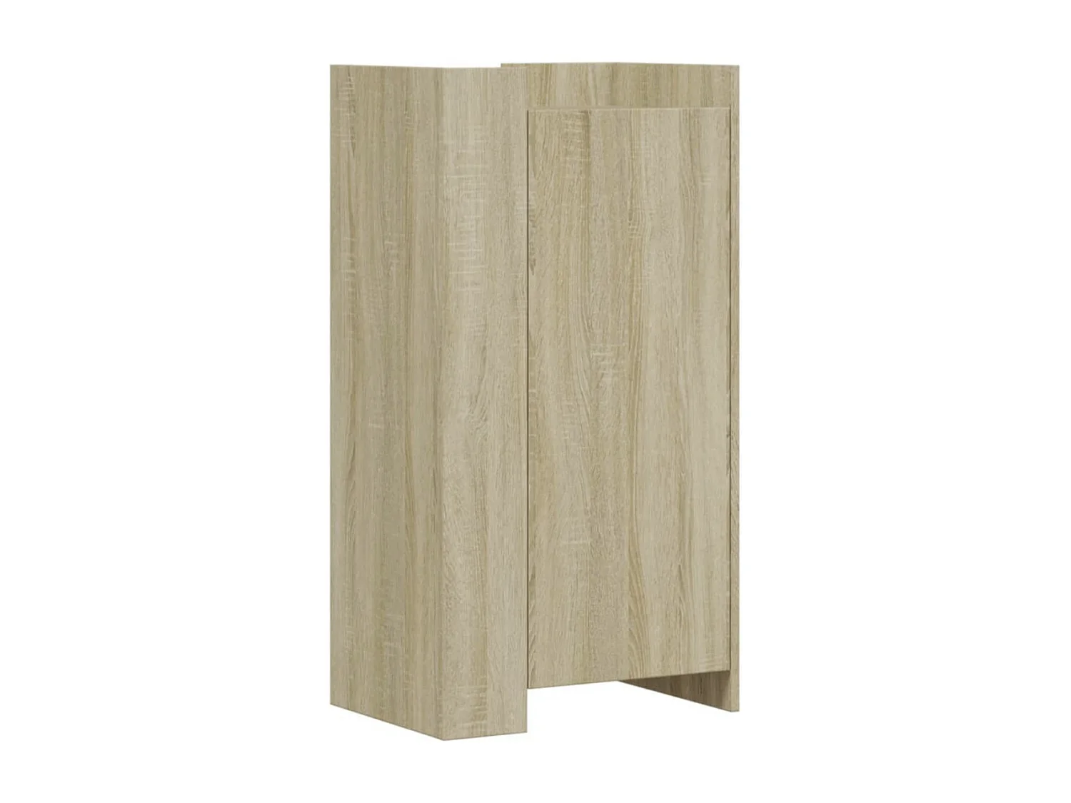 Armoire à chaussures en bois Lika L52xP37.5xH100 - Compacte et moderne-Couleur Blanc