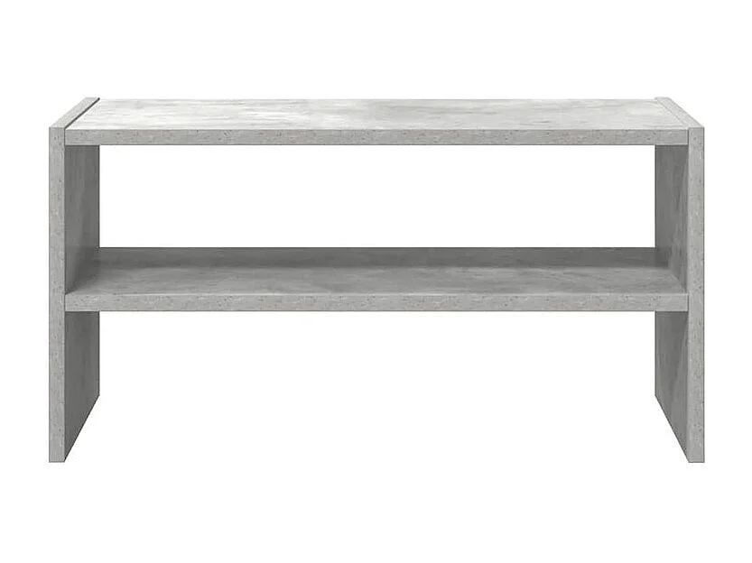 Étagère à chaussures 2 niveaux empilable – Solution Flexible et élégante pour le rangement-Couleur Gris béton