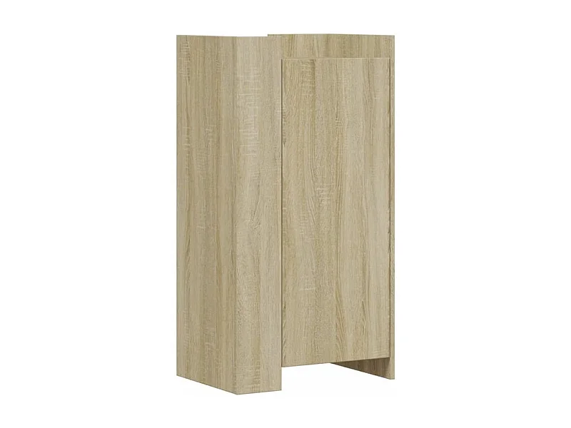 Armoire à chaussures en bois Lika L52xP37.5xH100 - Compacte et moderne-Couleur Chêne clair