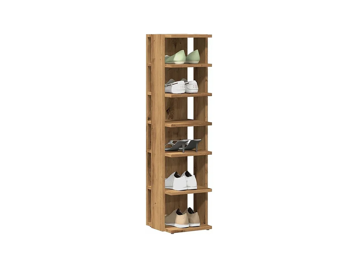 Armoire à chaussures chêne artisanal bois d'ingénierie