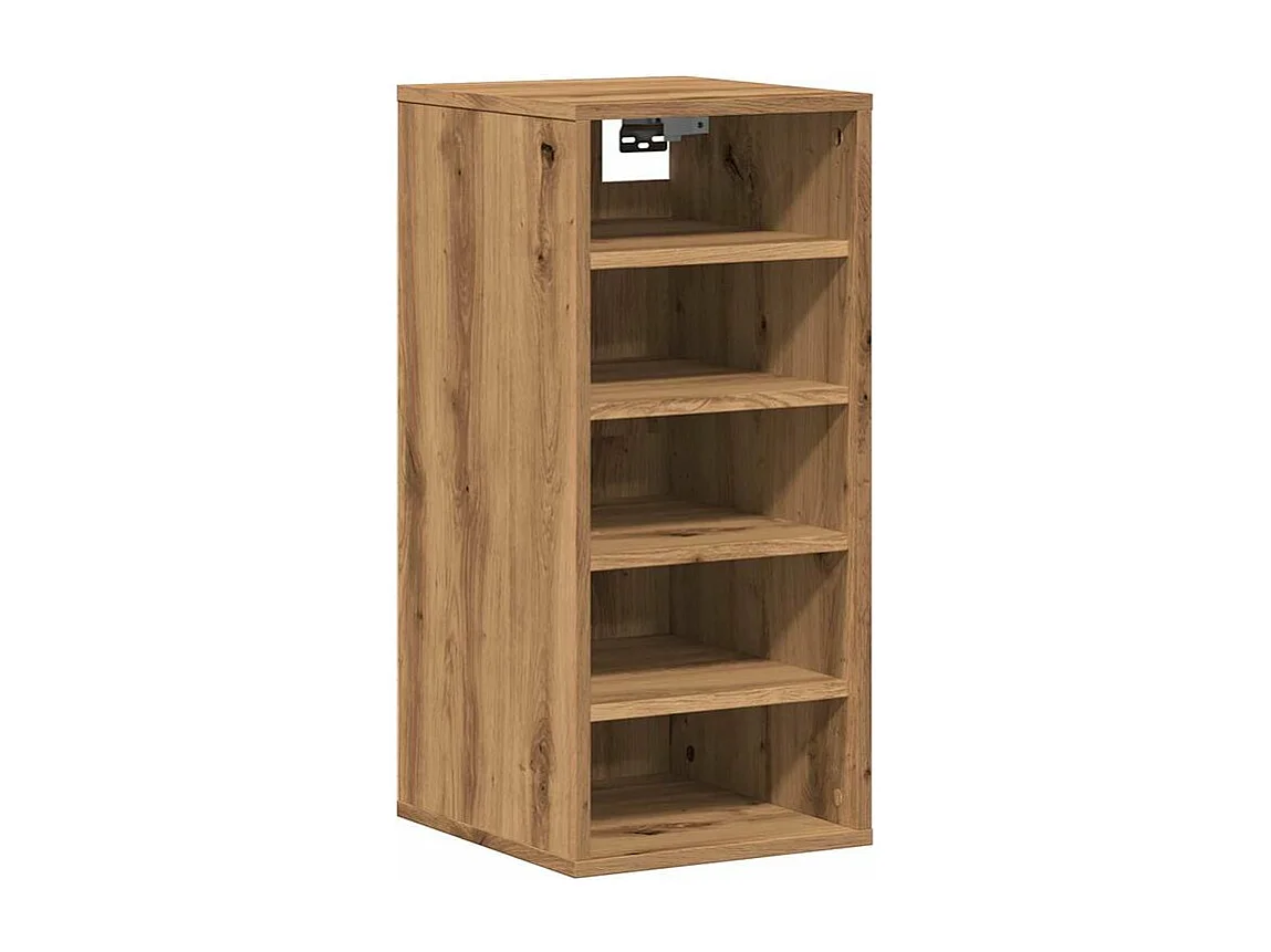 Armoires à chaussures 2 pcs chêne artisanal bois d'ingénierie