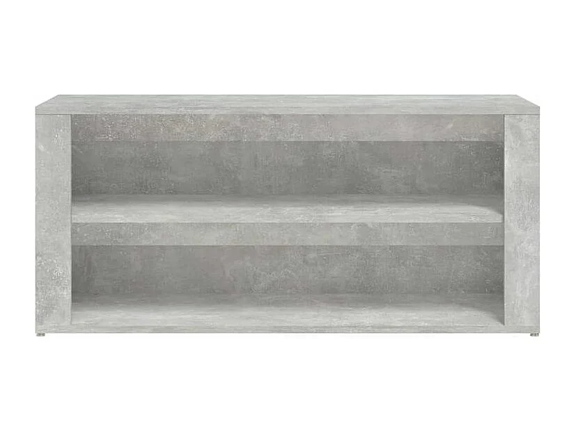 Étagère à chaussures Gris béton 100x35x45 Bois d'ingénierie