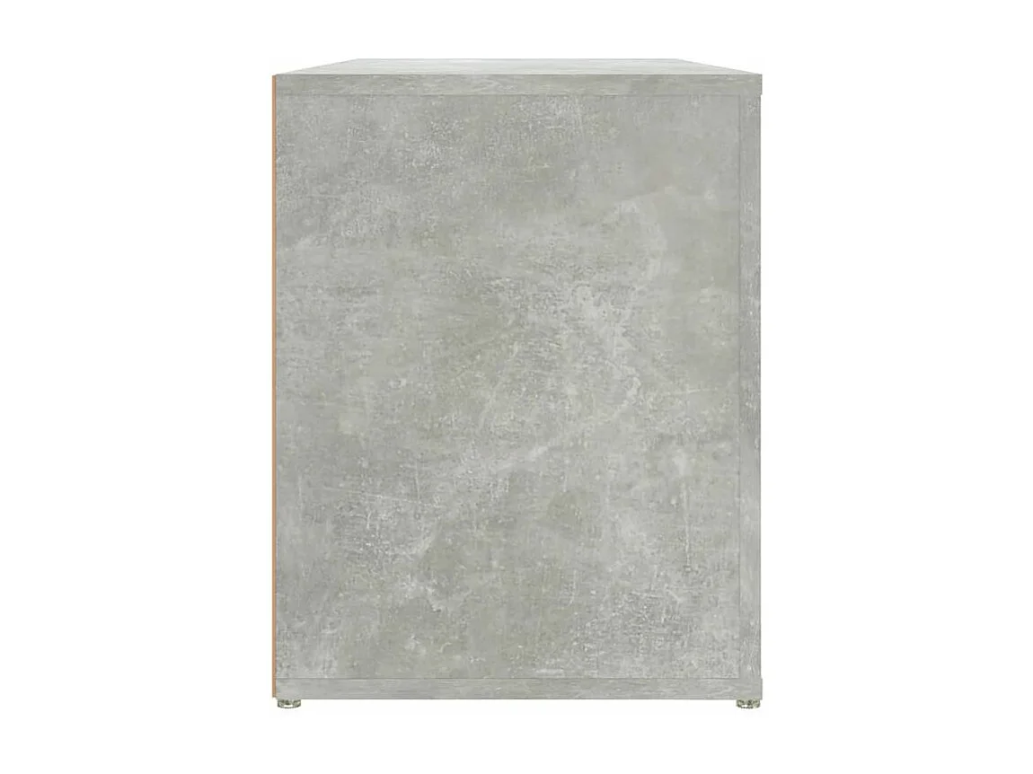 Étagère à chaussures Gris béton 100x35x45 Bois d'ingénierie