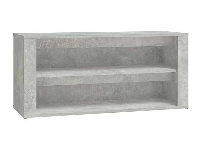Étagère à chaussures Gris béton 100x35x45 Bois d'ingénierie