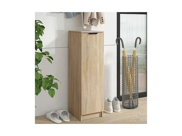 Armoire à chaussures Chêne Sonoma 30x35x100 Bois d'ingénierie