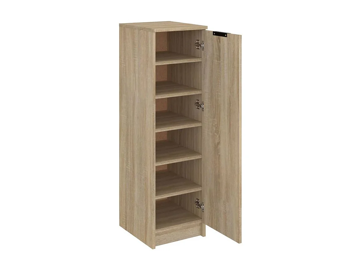 Armoire à chaussures Chêne Sonoma 30x35x100 Bois d'ingénierie