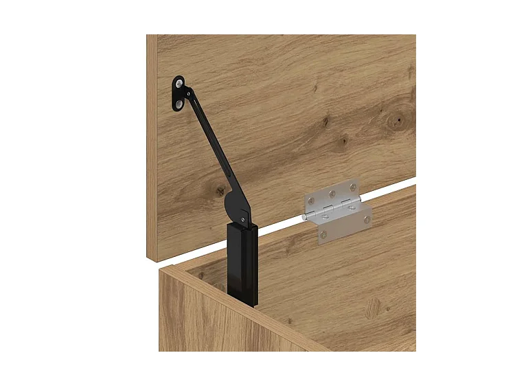 Banc à chaussures chêne artisanal 102x30,5x45 bois ingénierie