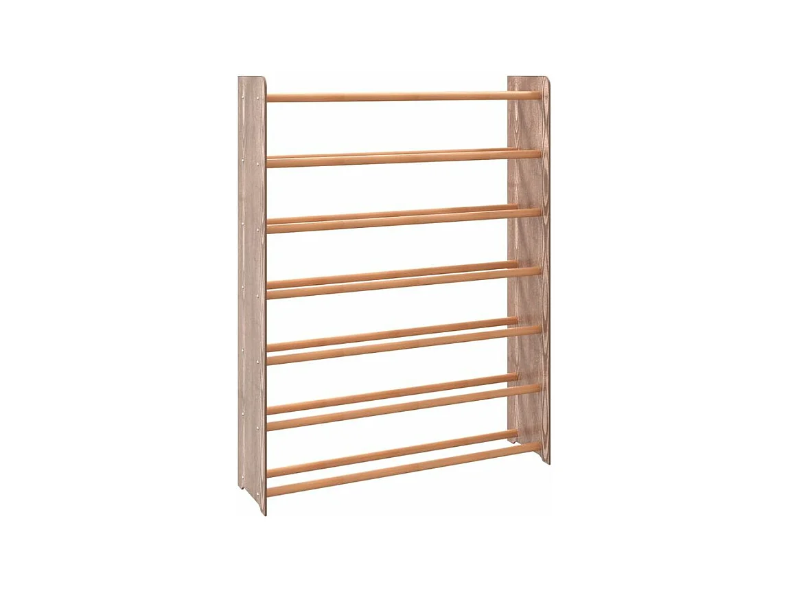 Étagère à chaussures Marron 90x24x117 Bois d'ingénierie