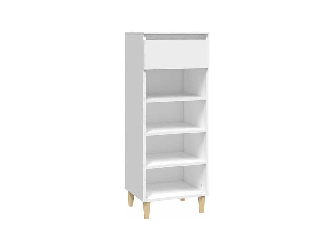 Armoire à chaussures Blanc 40x36x105 Bois d'ingénierie