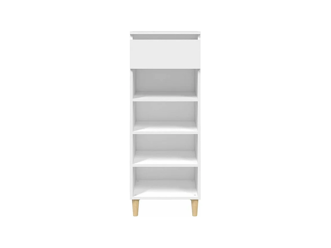 Armoire à chaussures Blanc 40x36x105 Bois d'ingénierie