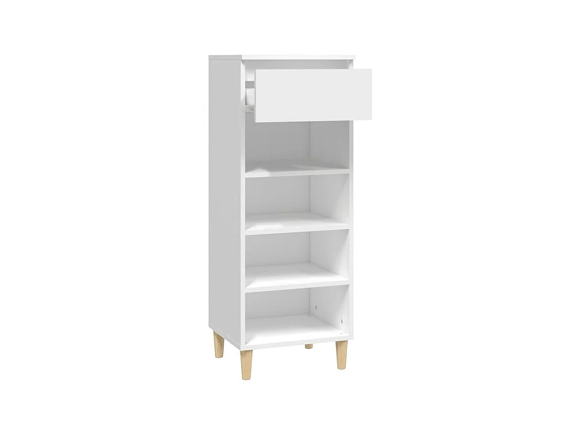 Armoire à chaussures Blanc 40x36x105 Bois d'ingénierie