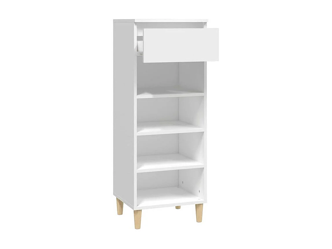 Armoire à chaussures Blanc 40x36x105 Bois d'ingénierie