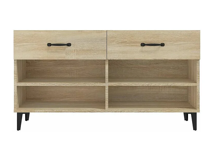 Armoire à chaussures Chêne sonoma 102x35x55 Bois d'ingénierie