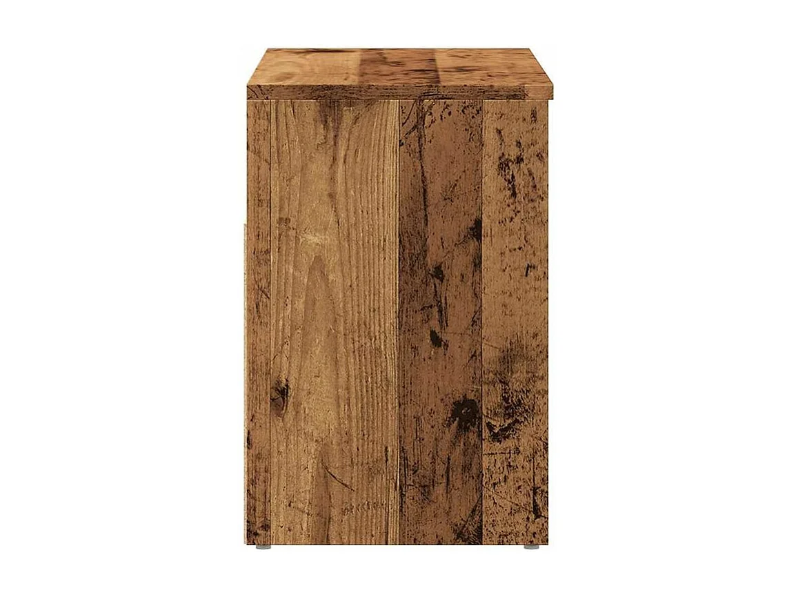 Banc à chaussures en bois Borka L 60 x H 45cm - Compact et Pratique-Couleur Marron noisette