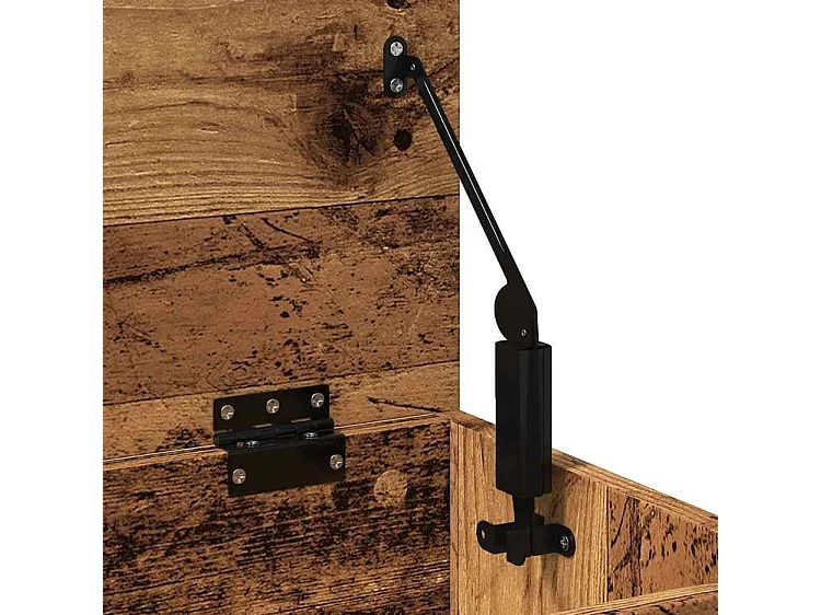 Banc à chaussures en bois Borka L 60 x H 45cm - Compact et Pratique-Couleur Marron noisette