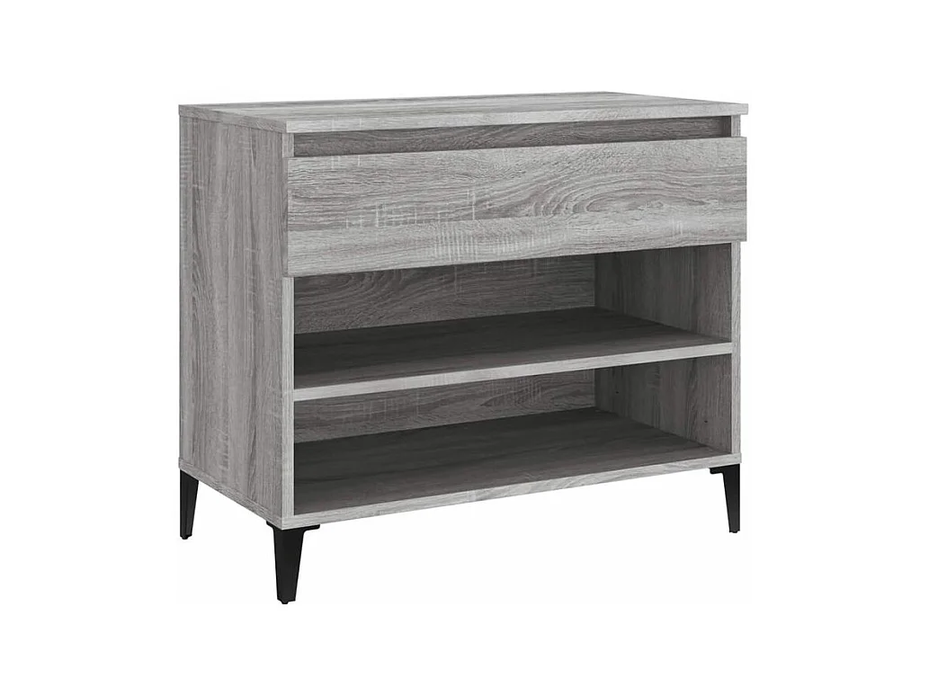 Armoire à chaussures Sonoma gris 70x36x60 Bois d'ingénierie