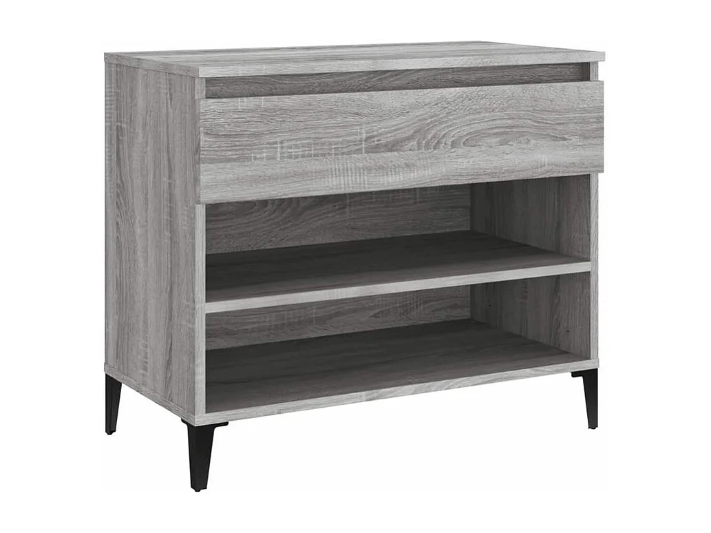 Armoire à chaussures Sonoma gris 70x36x60 Bois d'ingénierie