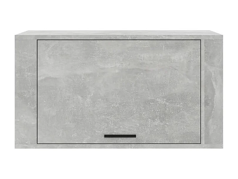 Armoire à chaussures murale Gris béton 70x35x38