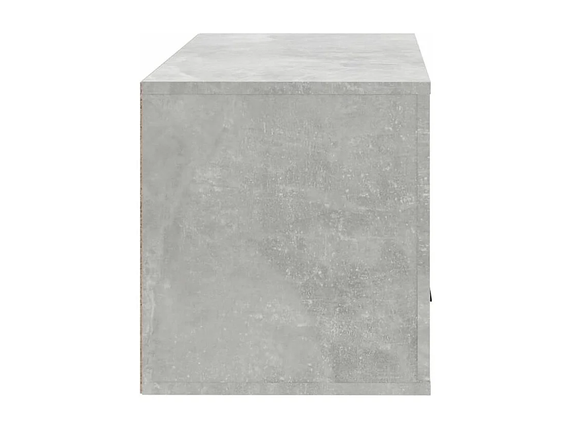 Armoire à chaussures murale Gris béton 70x35x38