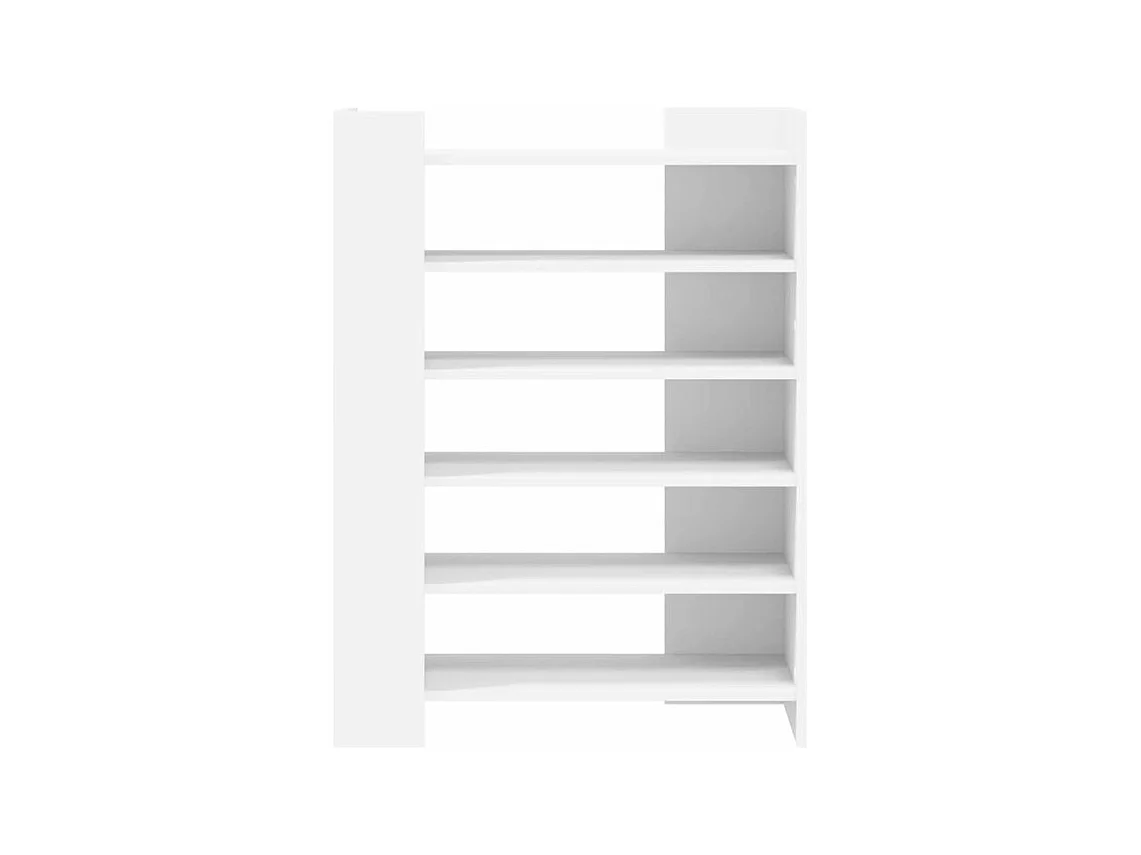 Etagères à chaussures en bois Lizza L75xH100xP38 – Élégance et praticité-Couleur Blanc