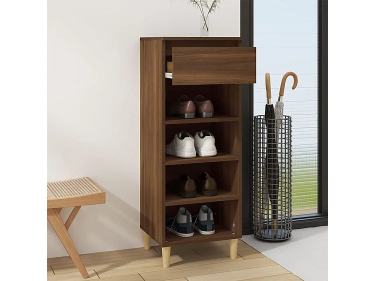 Armoire à chaussures Chêne marron 40x36x105 Bois d'ingénierie