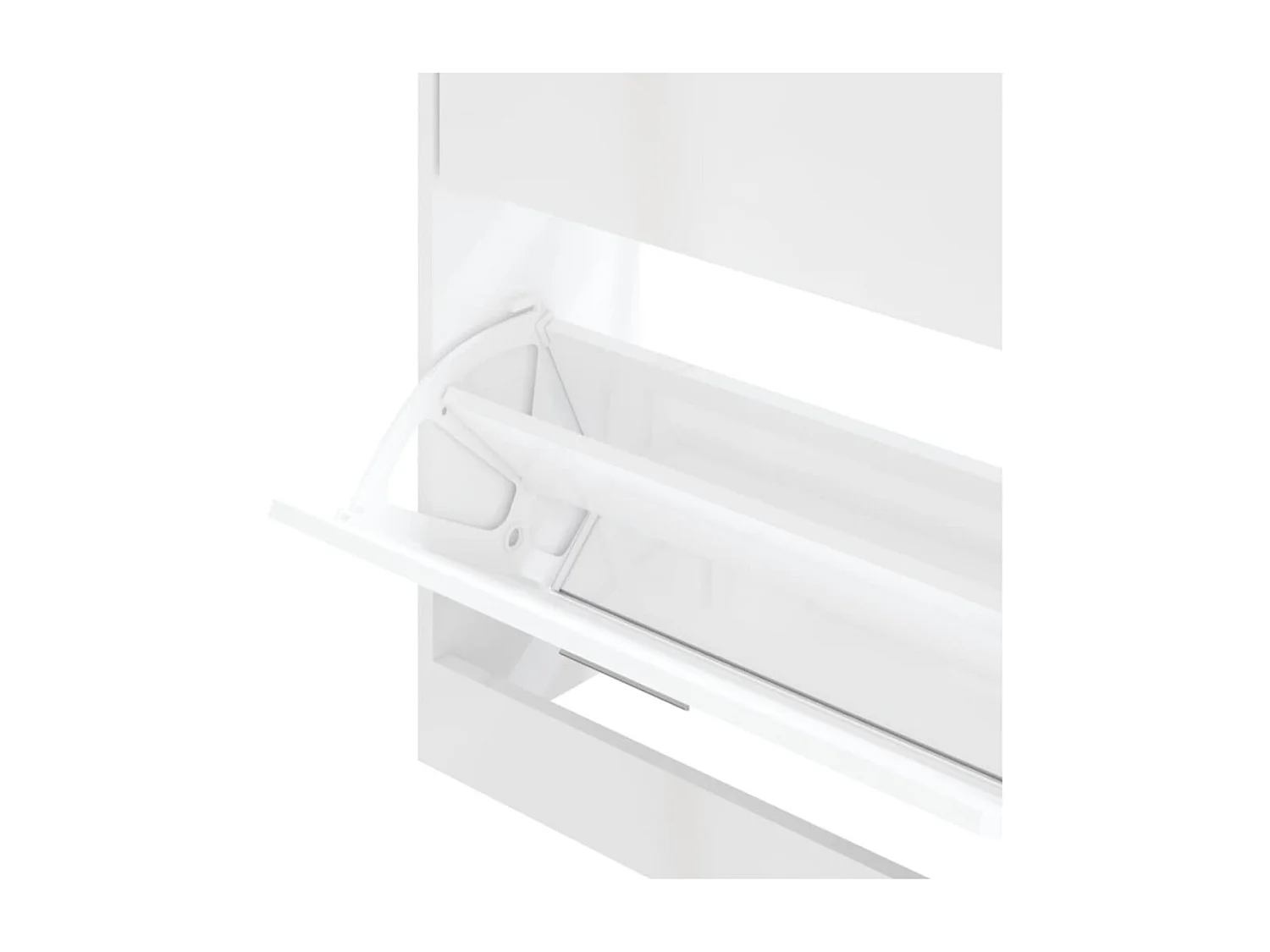 Armoire à chaussures en bois Puerto L63xH81xP24 – 2 portes rabattables-Couleur Noir