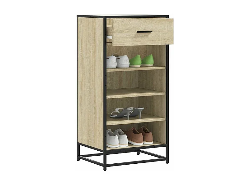 Étagère à chaussures chêne sonoma 48x38x97,5 bois ingénierie