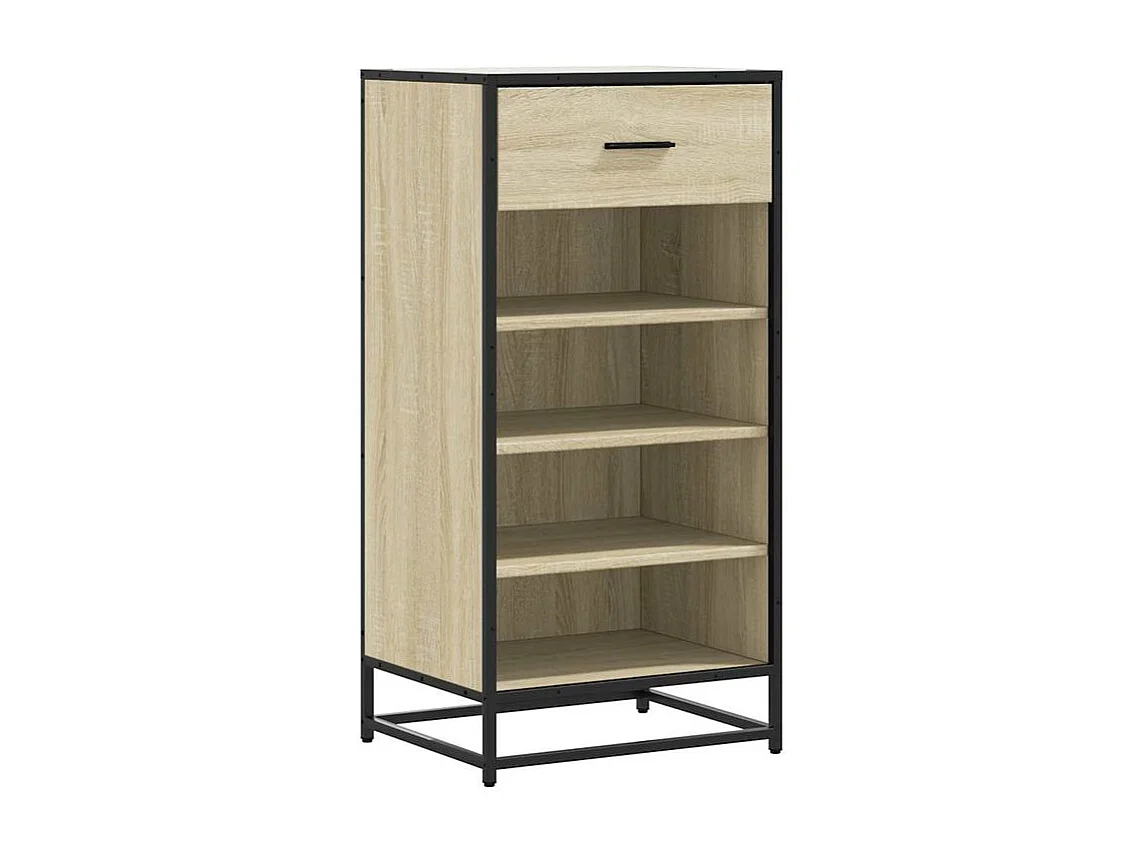 Étagère à chaussures chêne sonoma 48x38x97,5 bois ingénierie