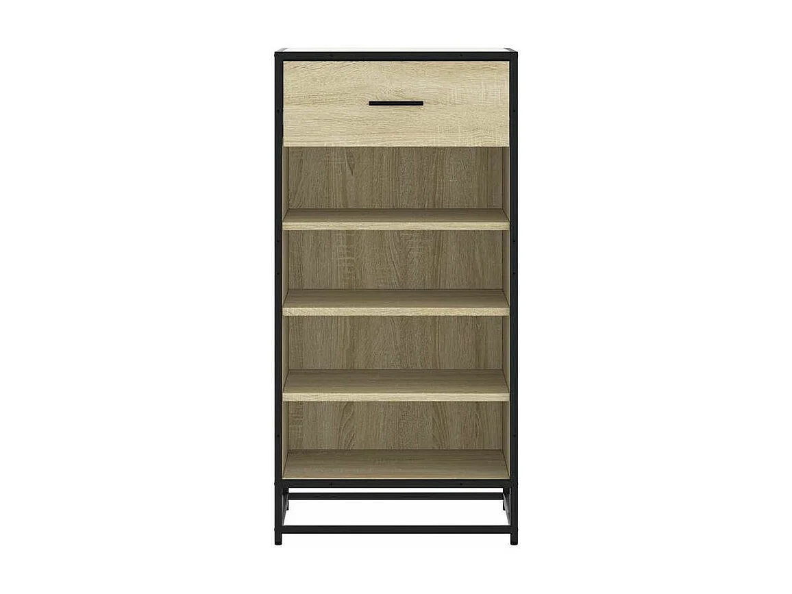 Étagère à chaussures chêne sonoma 48x38x97,5 bois ingénierie
