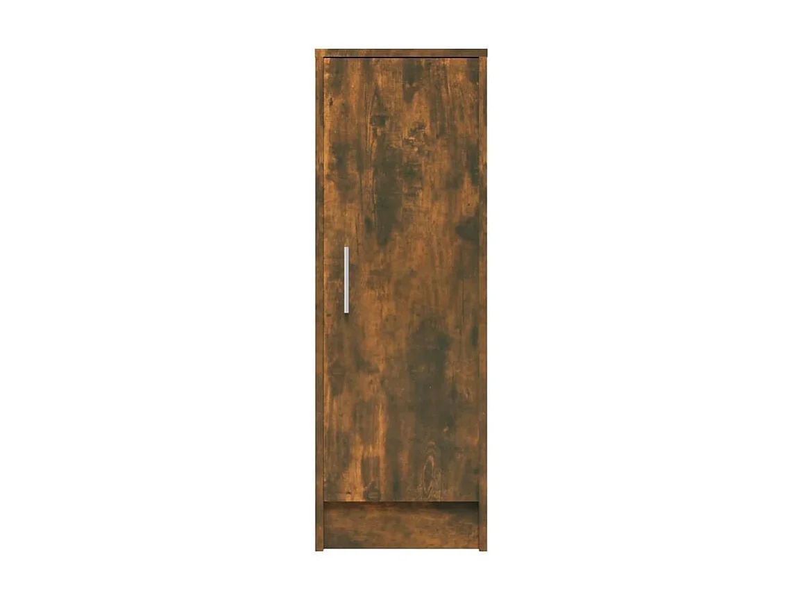 Armoire à chaussures en bois Kompo L32xP35xH92 - Sobre et discréte-Couleur Marron fumé