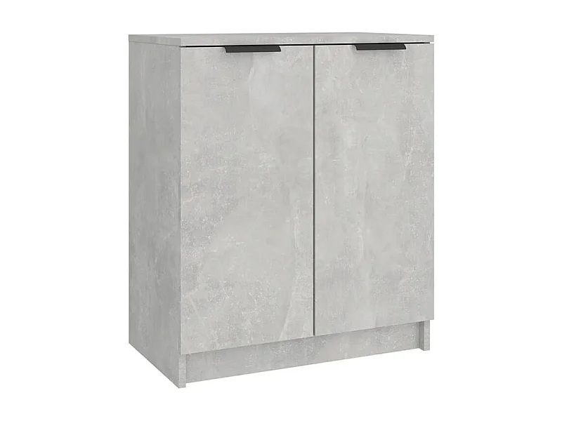 Armoire à chaussures Gris béton 59x35x70 Bois d'ingénierie