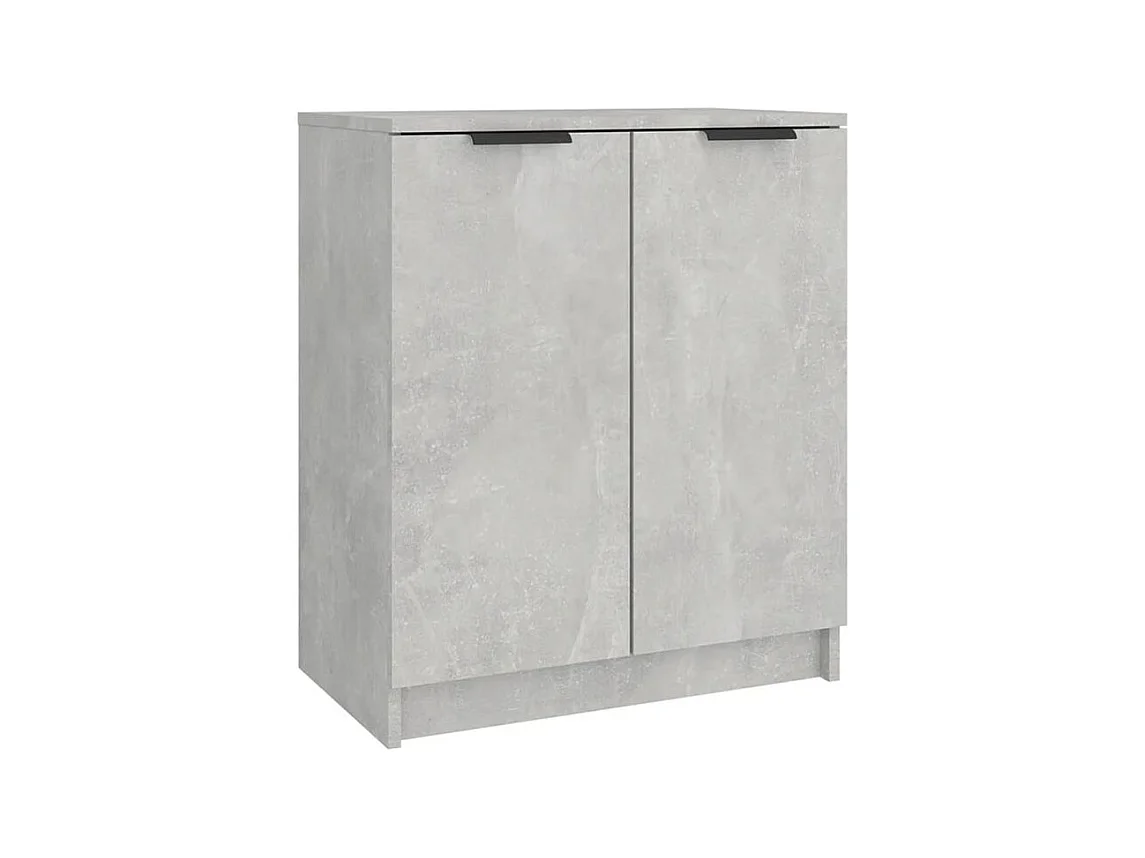 Armoire à chaussures Gris béton 59x35x70 Bois d'ingénierie