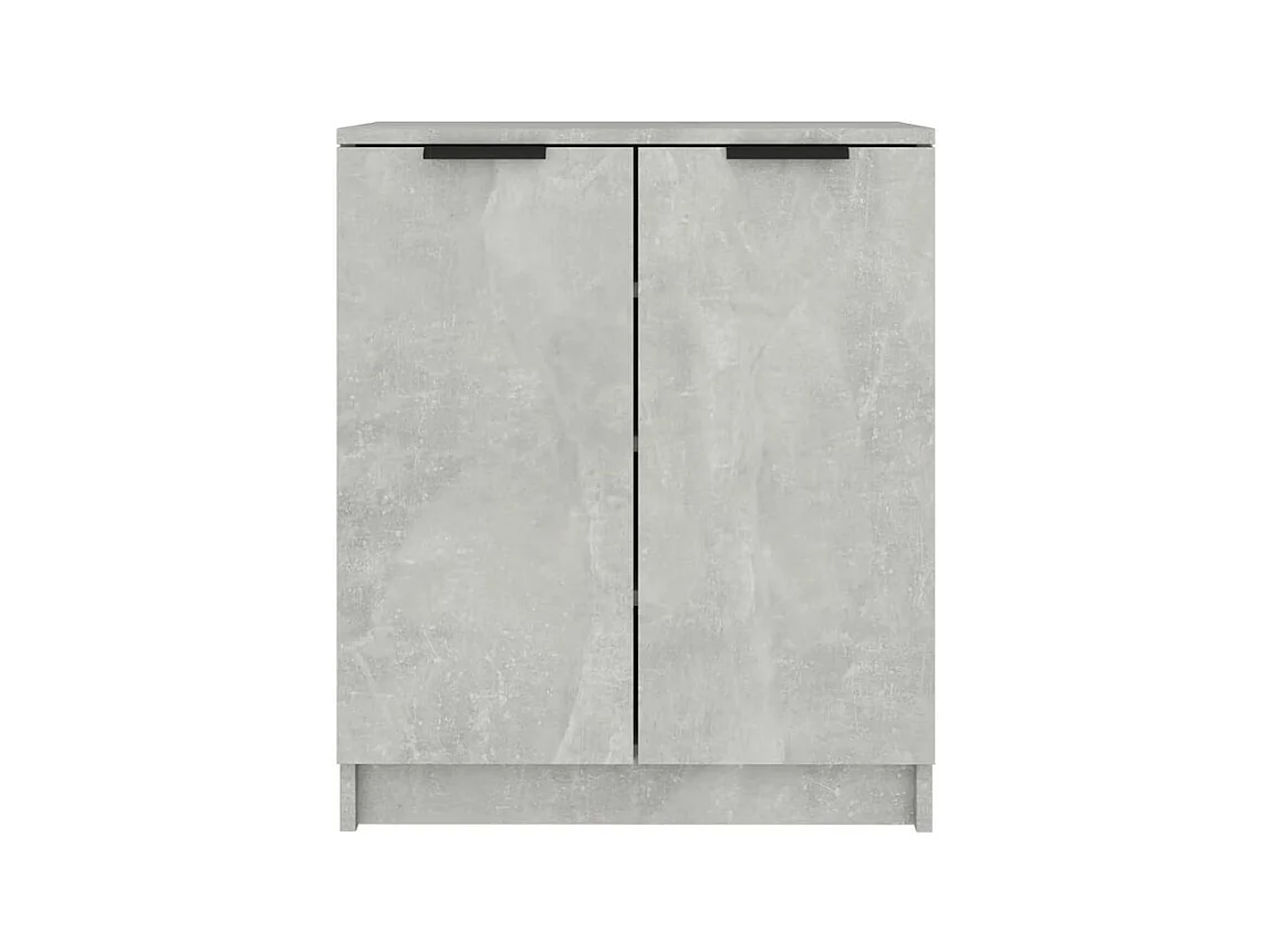 Armoire à chaussures Gris béton 59x35x70 Bois d'ingénierie