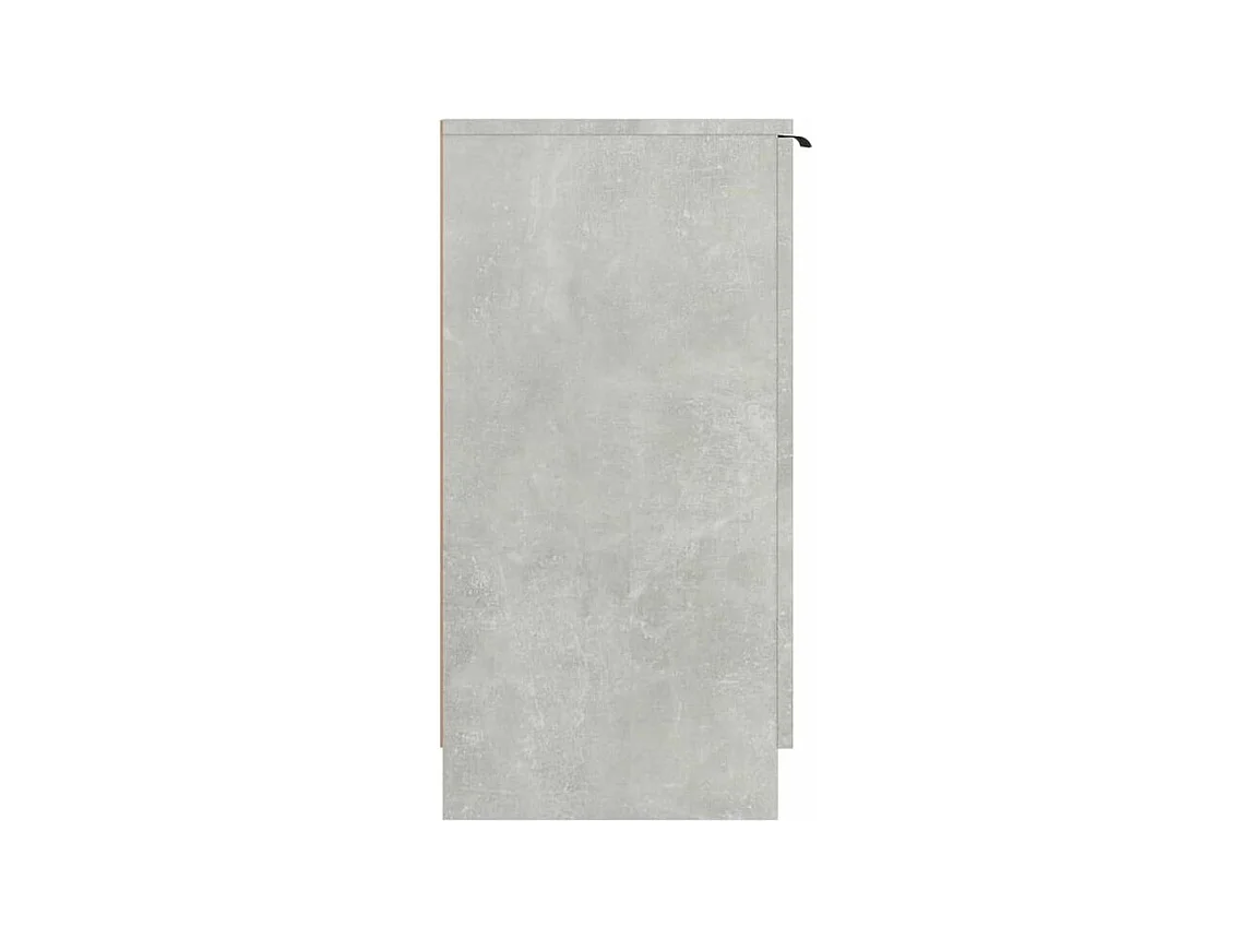 Armoire à chaussures Gris béton 59x35x70 Bois d'ingénierie